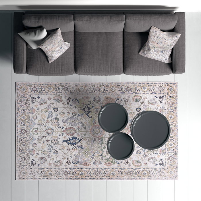 Conceptum Woopamuk340 Alfombra Blanca 100 x 150 cm